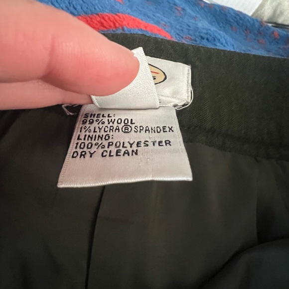 Talbots Forest Green Wool Stretch Made in Italy Trousers Women's Size 10 - Picture 5 of 5